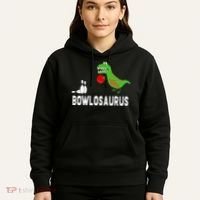 Funny Bowling S Dinosaur Bowler Dino Gift Idea Hoodie thumb 5