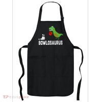 Funny Bowling S Dinosaur Bowler Dino Gift Idea Apron thumb 0