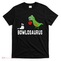 Funny Bowling S Dinosaur Bowler Dino Gift Idea T-Shirt thumb 0