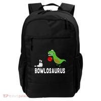 Funny Bowling S Dinosaur Bowler Dino Gift Idea Backpack thumb 0