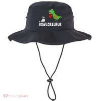 Funny Bowling S Dinosaur Bowler Dino Gift Idea Bucket Hat thumb 0