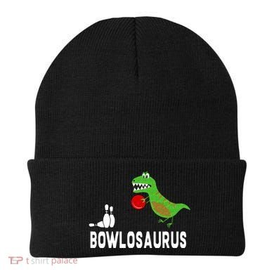 Funny Bowling S Dinosaur Bowler Dino Gift Idea Beanie