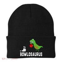 Funny Bowling S Dinosaur Bowler Dino Gift Idea Beanie thumb 0