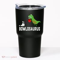 Funny Bowling S Dinosaur Bowler Dino Gift Idea Tumbler thumb 0