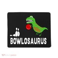 Funny Bowling S Dinosaur Bowler Dino Gift Idea Mousepad thumb 0