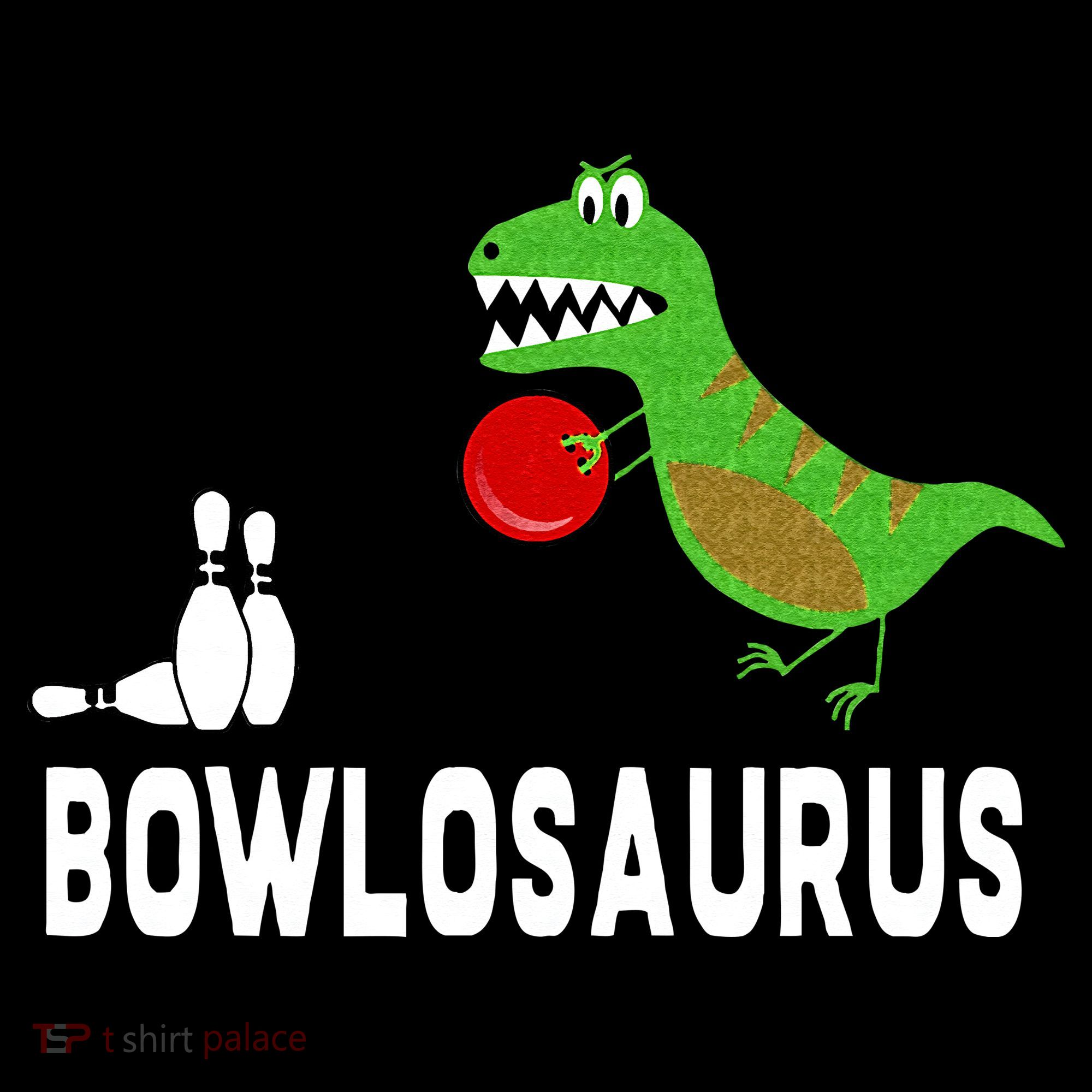 Funny Bowling S Dinosaur Bowler Dino Gift Idea Women's Tank Top