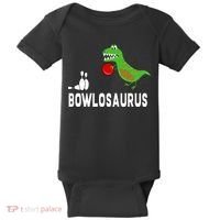 Funny Bowling S Dinosaur Bowler Dino Gift Idea Baby Bodysuit thumb 0
