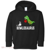 Funny Bowling S Dinosaur Bowler Dino Gift Idea Toddler Hoodie thumb 0