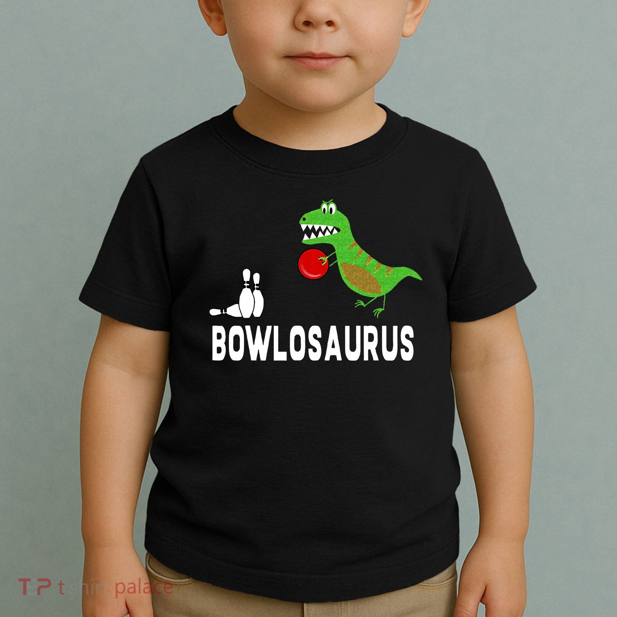 Funny Bowling S Dinosaur Bowler Dino Gift Idea Toddler T-Shirt