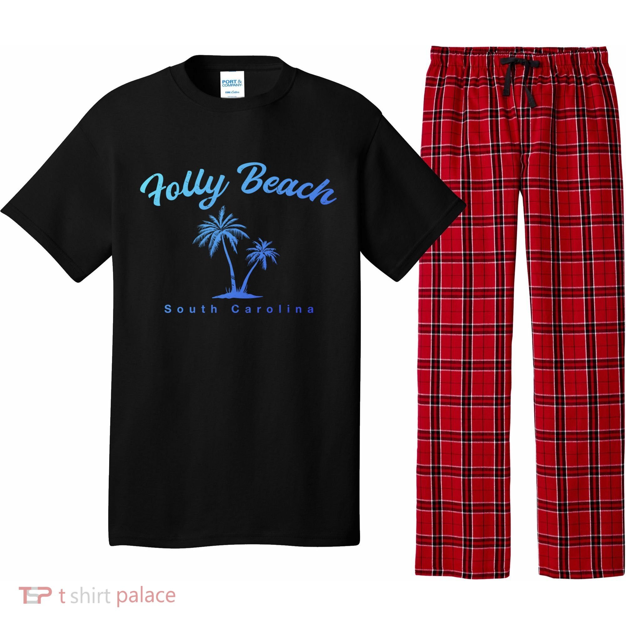 Folly Beach South Carolina Summer Sc Tropical Charleston Gift Pajama Set