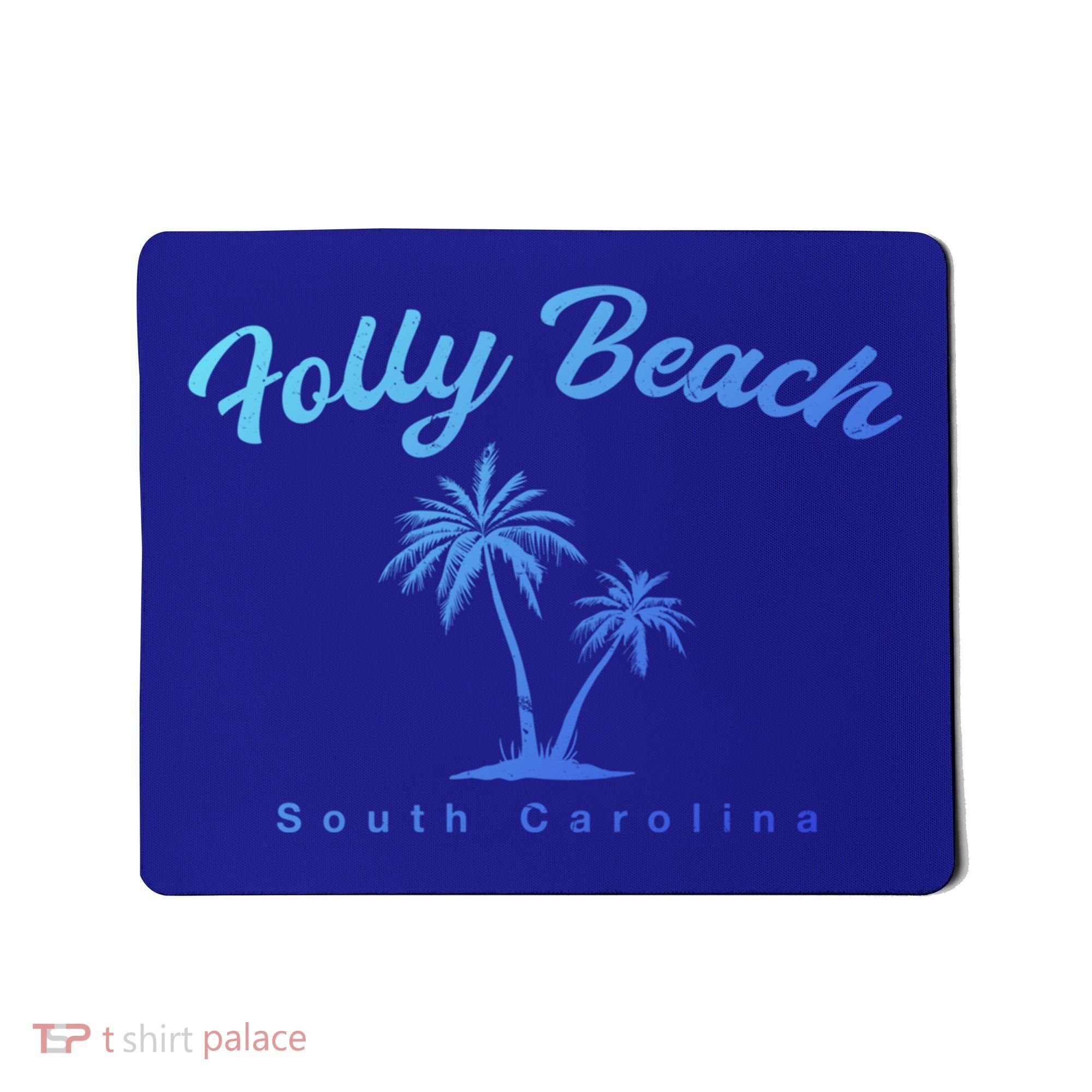 Folly Beach South Carolina Summer Sc Tropical Charleston Gift Mousepad