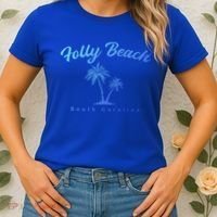 Folly Beach South Carolina Summer Sc Tropical Charleston Gift Women's T-Shirt thumb 2