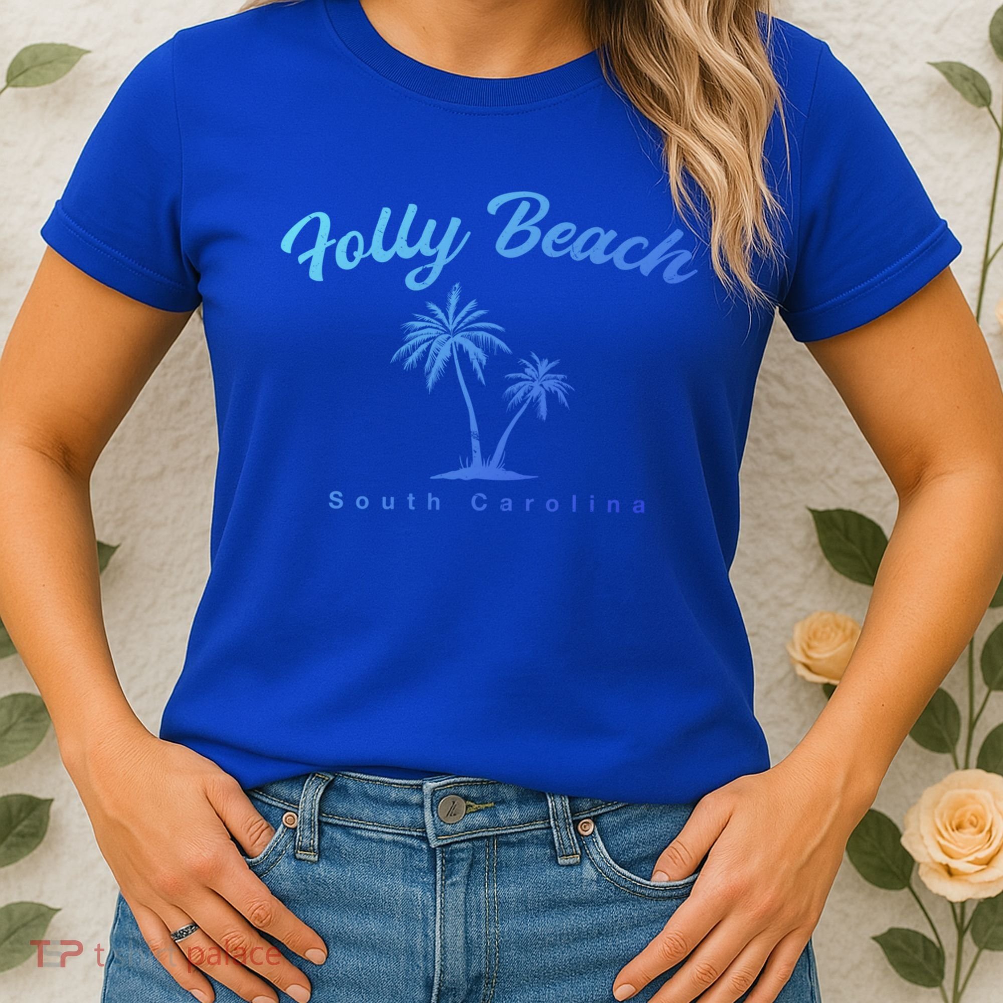 Folly Beach South Carolina Summer Sc Tropical Charleston Gift Women's T-Shirt