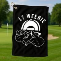 Funny Baseball Softball Season Apparel  Golf Towel thumb 1