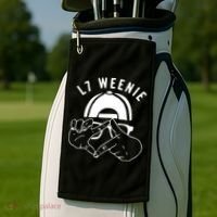 Funny Baseball Softball Season Apparel  Golf Towel thumb 2