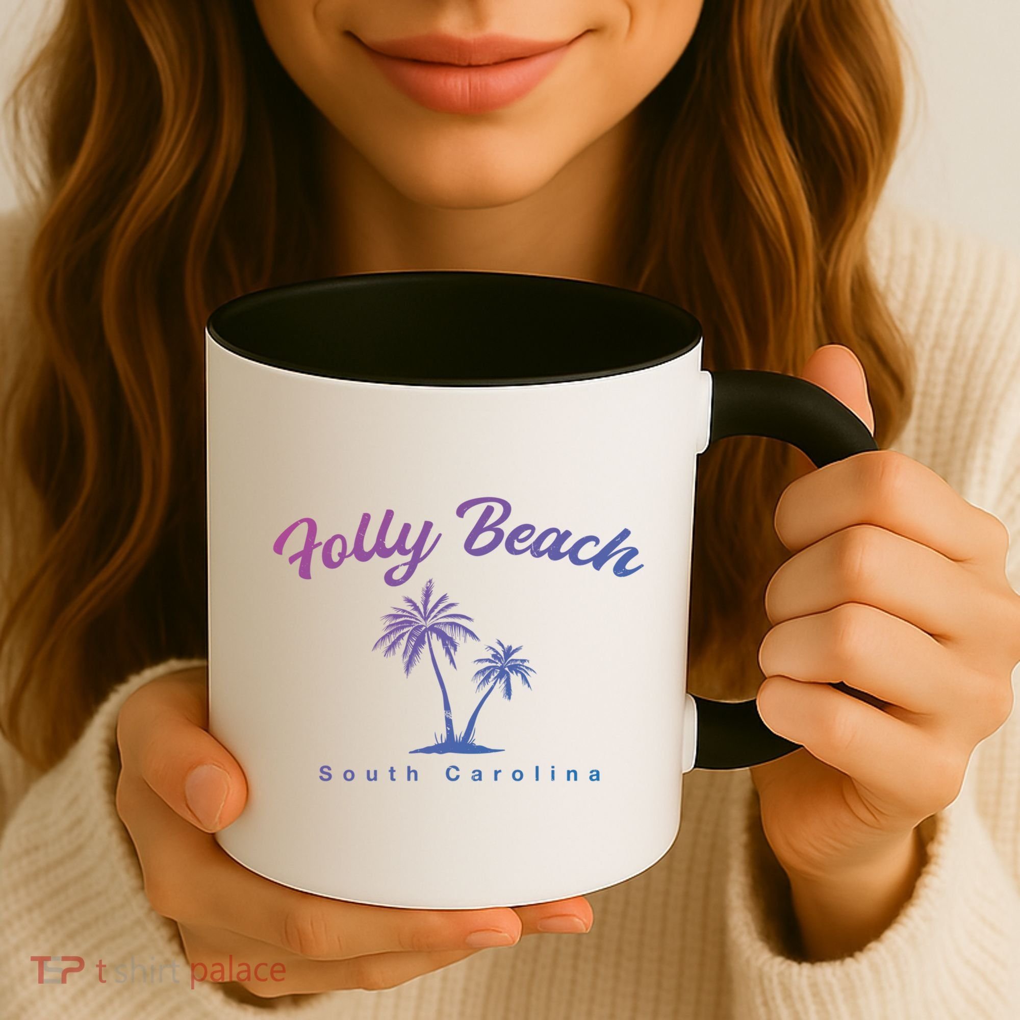 Folly Beach South Carolina Summer Sc Tropical Charleston Gift Coffee Mug
