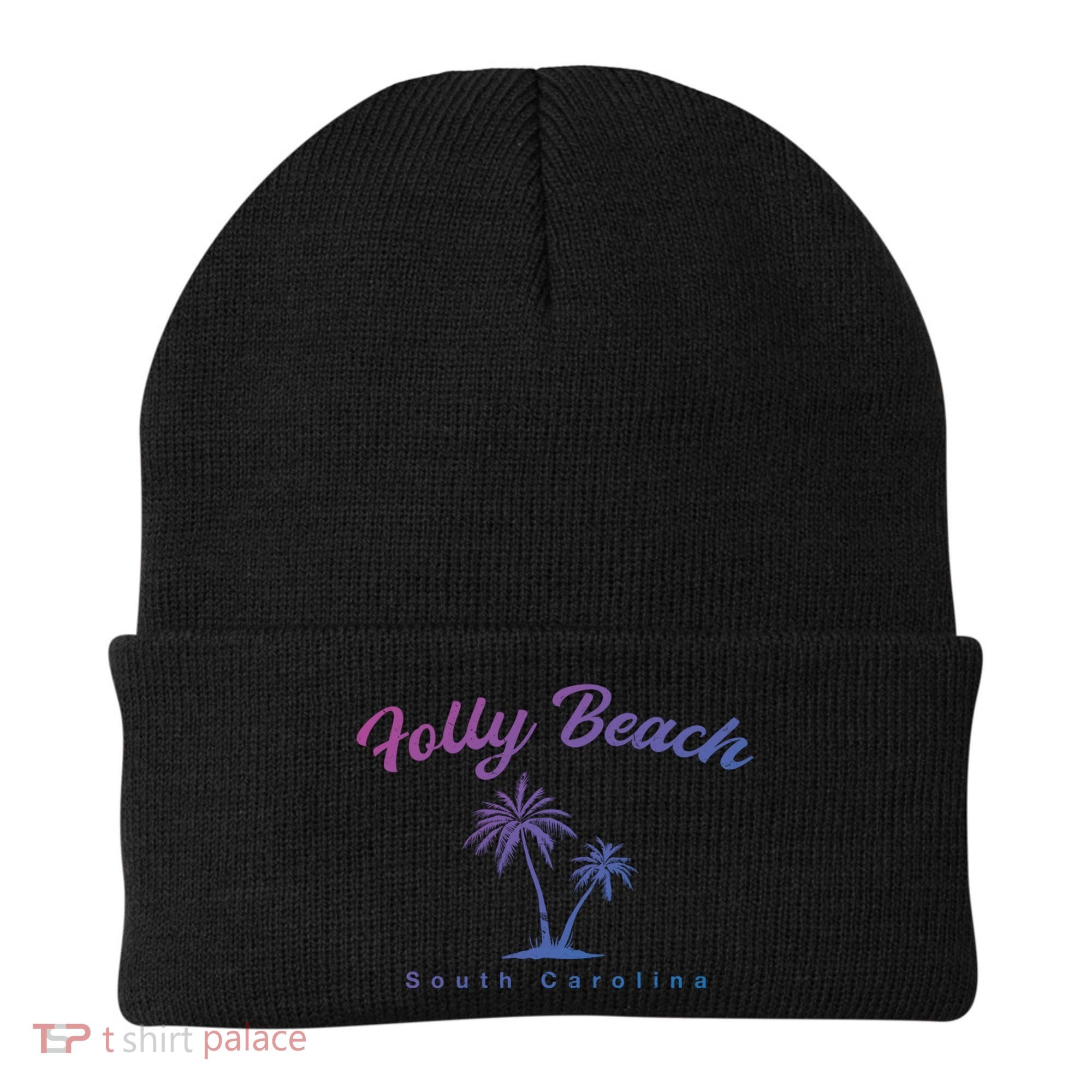 Folly Beach South Carolina Summer Sc Tropical Charleston Gift Beanie