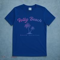 Folly Beach South Carolina Summer Sc Tropical Charleston Gift T-Shirt thumb 5