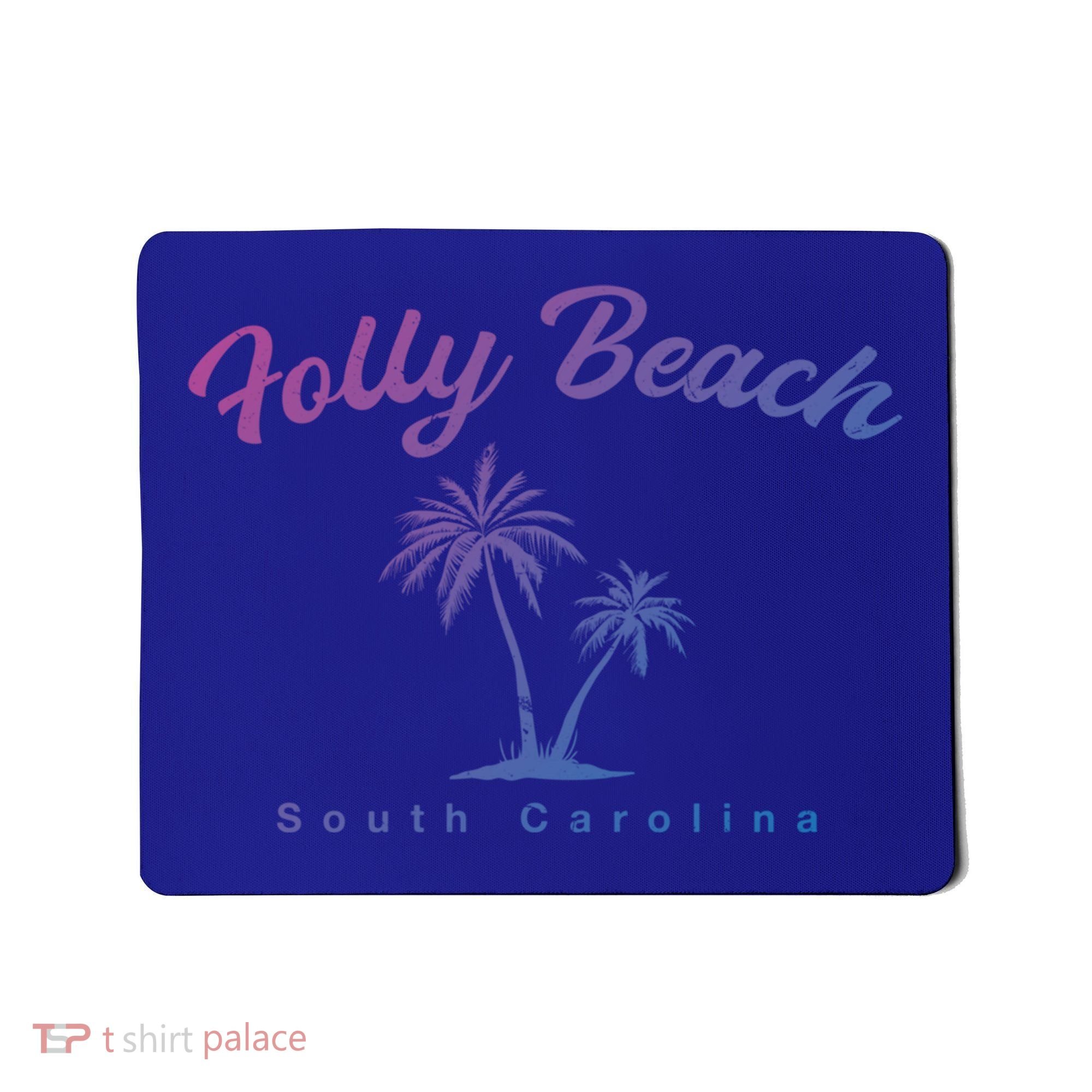 Folly Beach South Carolina Summer Sc Tropical Charleston Gift Mousepad