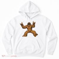 Funny Bigfoot Sasquatch Graphic Rock On Hoodie thumb 0