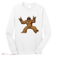Funny Bigfoot Sasquatch Graphic Rock On Long Sleeve Shirt thumb 0