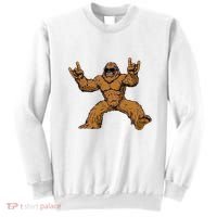 Funny Bigfoot Sasquatch Graphic Rock On Sweatshirt thumb 0