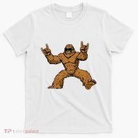 Funny Bigfoot Sasquatch Graphic Rock On T-Shirt thumb 0