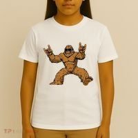 Funny Bigfoot Sasquatch Graphic Rock On T-Shirt thumb 4