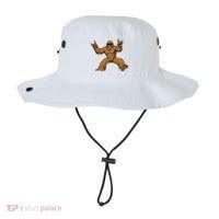 Funny Bigfoot Sasquatch Graphic Rock On Bucket Hat thumb 0