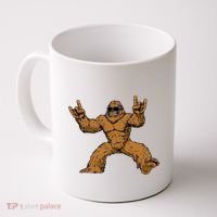 Funny Bigfoot Sasquatch Graphic Rock On Coffee Mug thumb 0