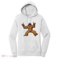 Funny Bigfoot Sasquatch Graphic Rock On Women's Hoodie thumb 0