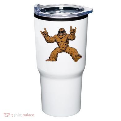 Funny Bigfoot Sasquatch Graphic Rock On Tumbler