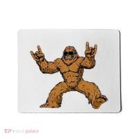 Funny Bigfoot Sasquatch Graphic Rock On Mousepad thumb 0