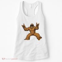 Funny Bigfoot Sasquatch Graphic Rock On Women's Tank Top thumb 0