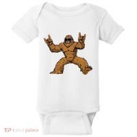 Funny Bigfoot Sasquatch Graphic Rock On Baby Bodysuit thumb 0