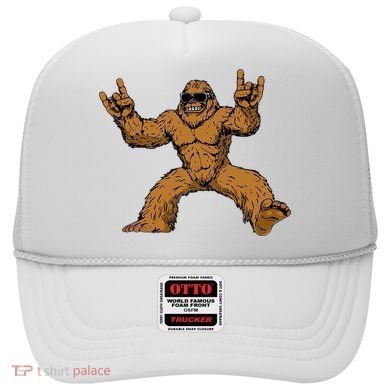 Funny Bigfoot Sasquatch Graphic Rock On Hat