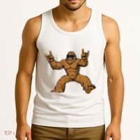 Funny Bigfoot Sasquatch Graphic Rock On Tank Top thumb 3