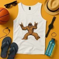 Funny Bigfoot Sasquatch Graphic Rock On Tank Top thumb 4