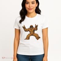 Funny Bigfoot Sasquatch Graphic Rock On Women's T-Shirt thumb 4