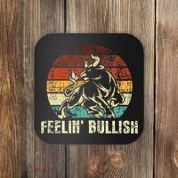 Feelin Bullish Stock Market Trading Day Trader Investor Coaster thumb 0