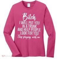 Funny Bitch Shirt Offensive Funny Shirt Funny Saying Women's Long Sleeve Shirt thumb 0