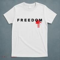 Freedom Blood Splatter Fight For Charlie Kirk Christian Faith USA T-Shirt thumb 5