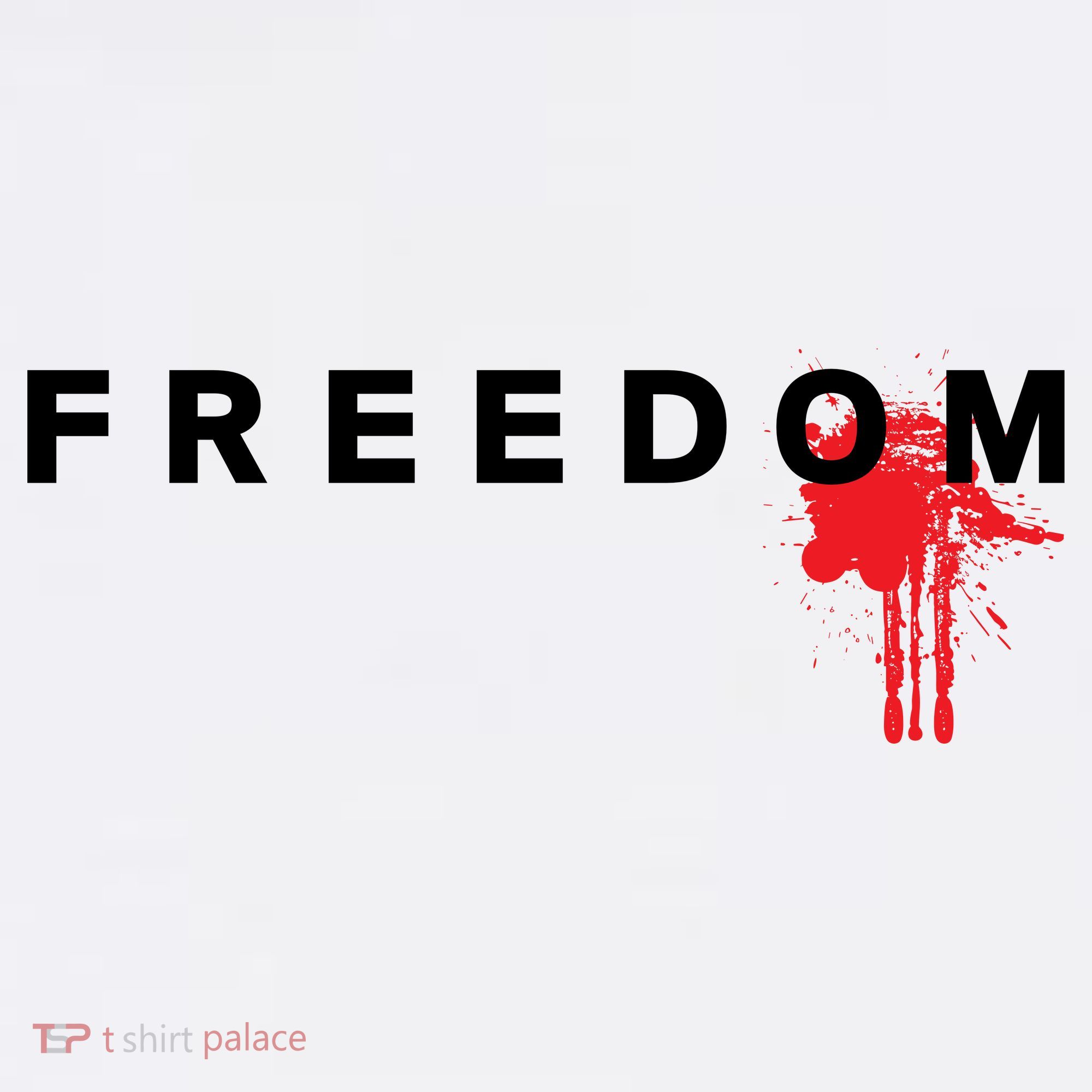 Freedom Blood Splatter Fight For Charlie Kirk Christian Faith USA T-Shirt