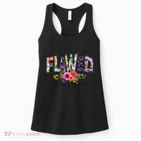 Flawed But Still Worthy Redeemed And Forgiven Christian Women's Tank Top thumb 0
