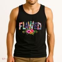 Flawed But Still Worthy Redeemed And Forgiven Christian Tank Top thumb 3