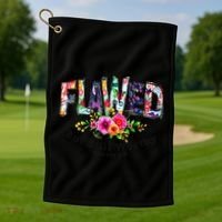 Flawed But Still Worthy Redeemed And Forgiven Christian Golf Towel thumb 1