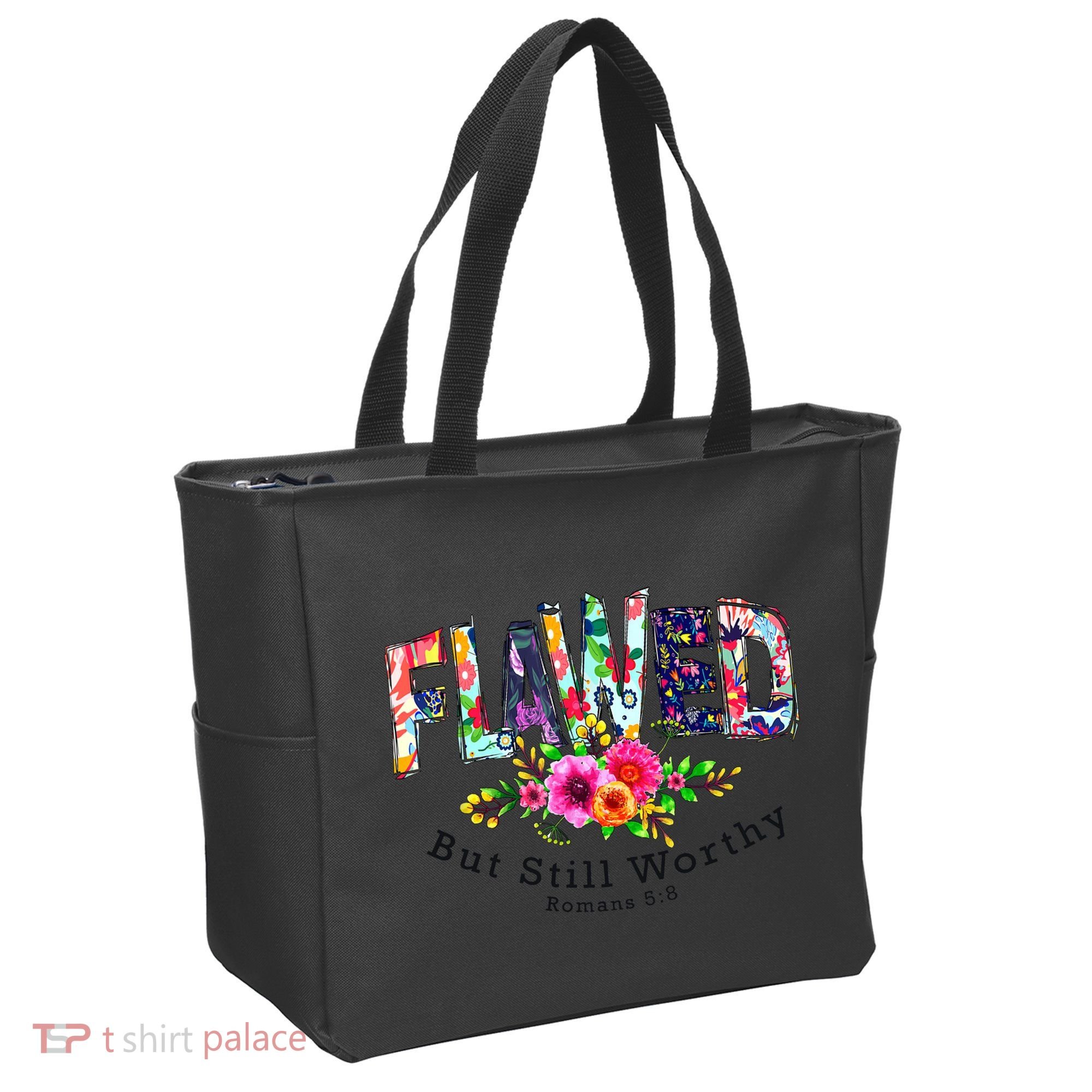 Flawed But Still Worthy Redeemed And Forgiven Christian Tote Bag