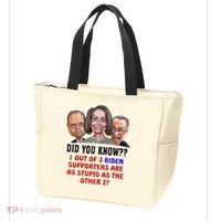 Funny Biden Supporters Are Stupid Anti Biden Democrats Gift Tote Bag thumb 3