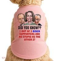 Funny Biden Supporters Are Stupid Anti Biden Democrats Gift Doggie Tank thumb 0