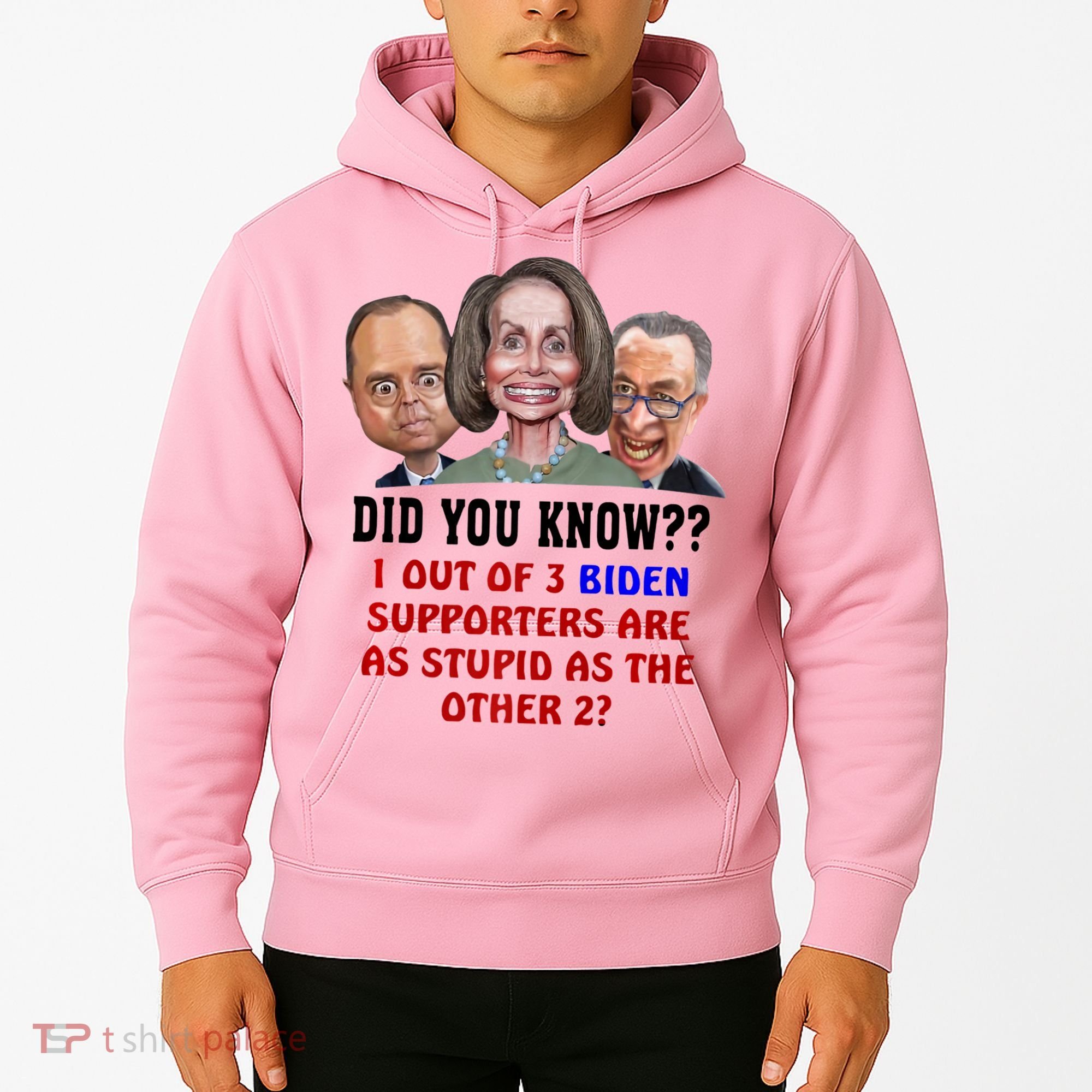 Funny Biden Supporters Are Stupid Anti Biden Democrats Gift Hoodie